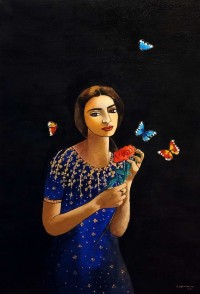 Kausar Bhatti, 24 x 36 Inch, Acrylic on Canvas, Figurative Painting, AC-KSR-011